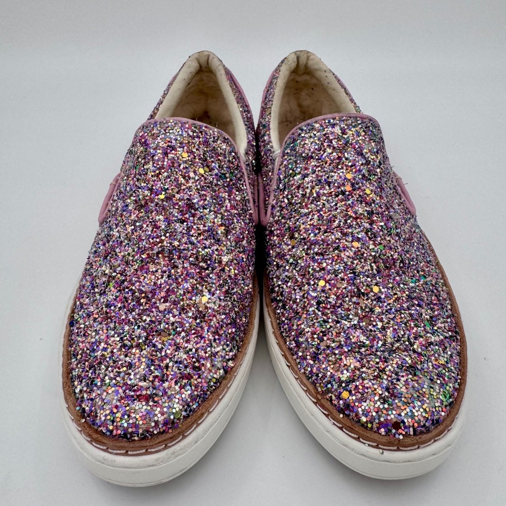UGG Jass Glitter Slip On Sneakers Pink Multicolor Womens Size 6 1091489 - Picture 2 of 8